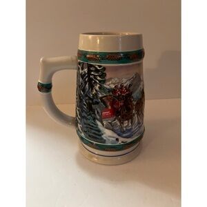 Vintage Holiday Budweiser Stein 1993
